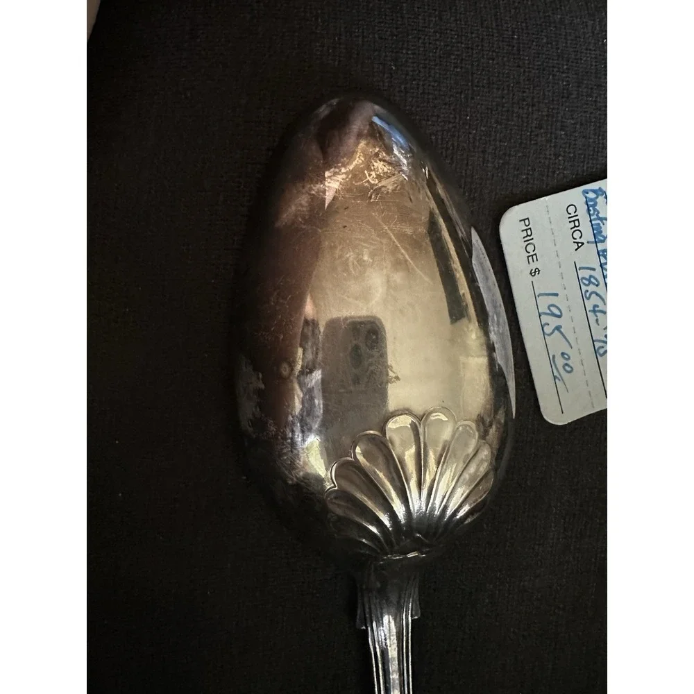 Daykin And Sons Bermingham Silver  Basting, Stuffing Or Rice Spoon 1854-75